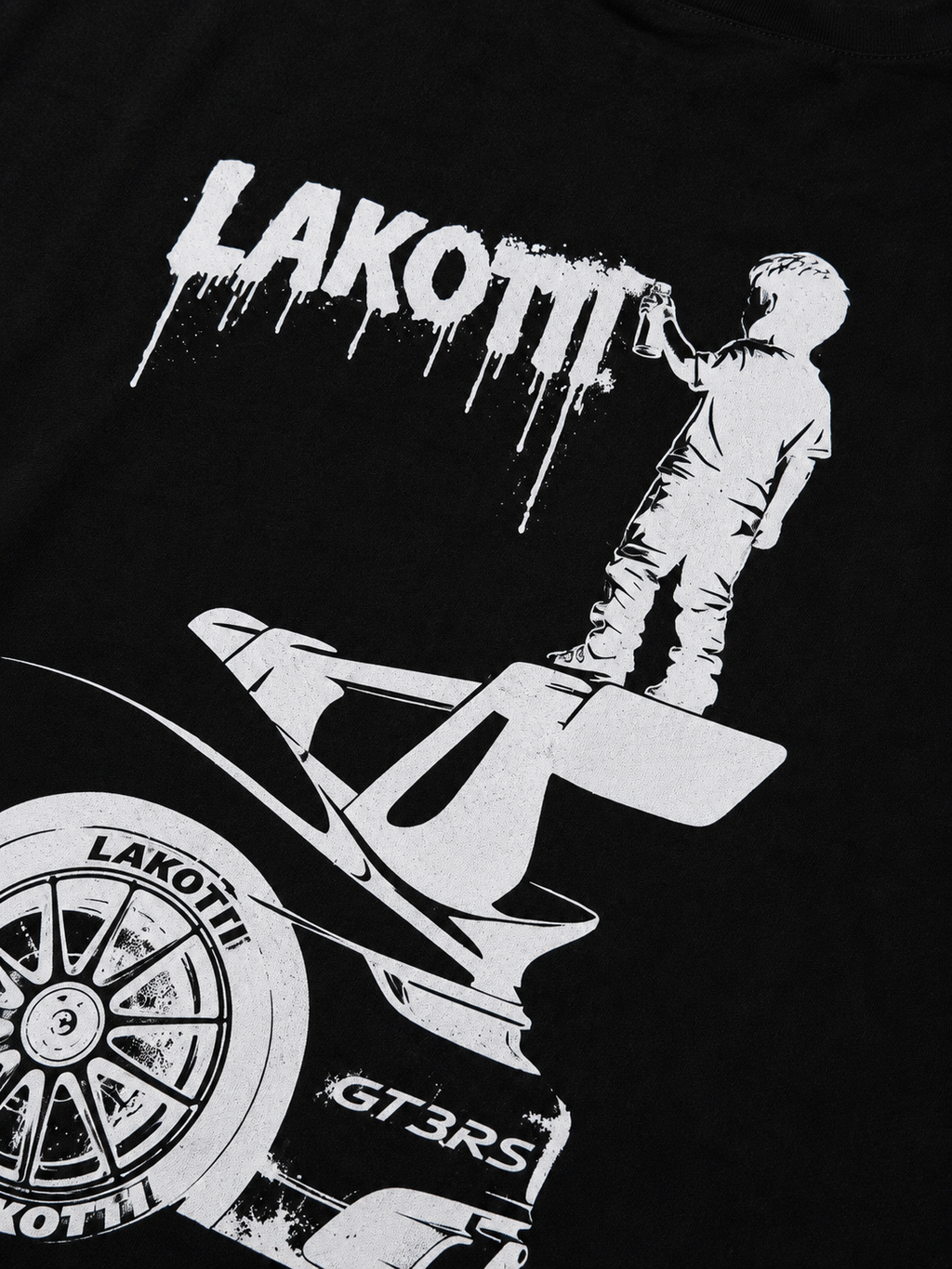 Футболка "Standing Kid GT3RS" чорна