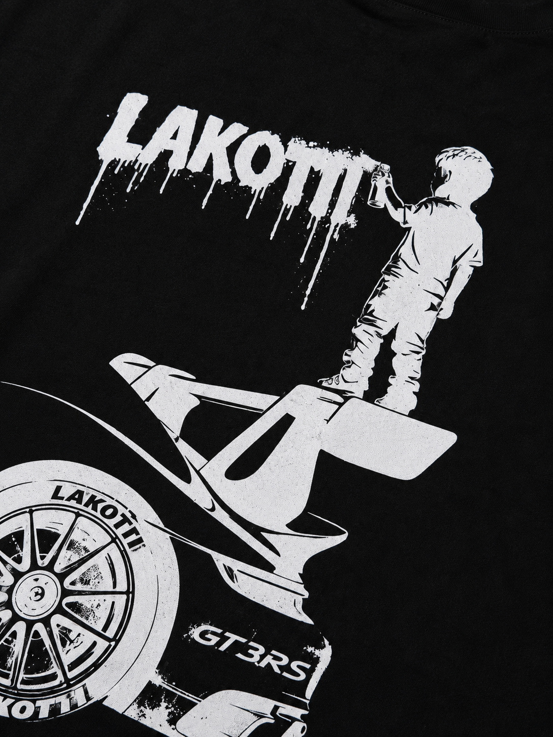 Футболка "Standing Kid GT3RS" чорна