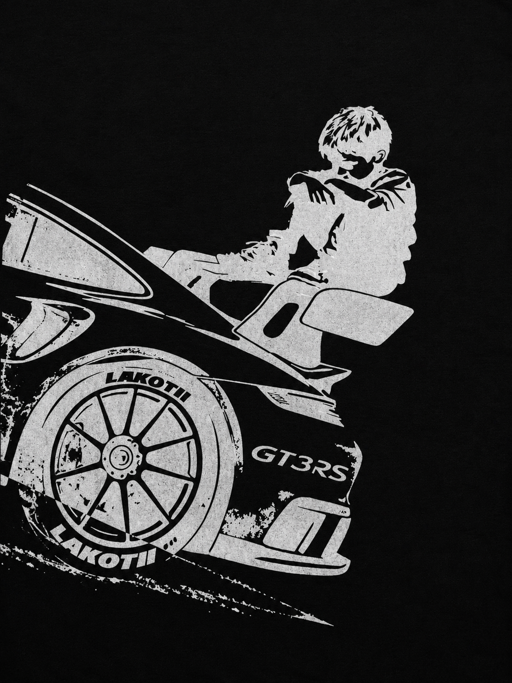Футболка "Lonely GT3RS" Чорна